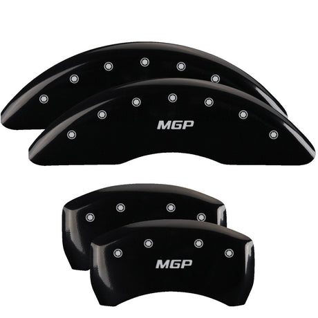 Couvre-étriers MGP 4 gravés avant et arrière JEEP finition noire argent ch