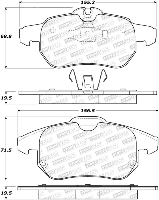 Plaquettes de frein avant StopTech Performance 03-05 Saab 9-3