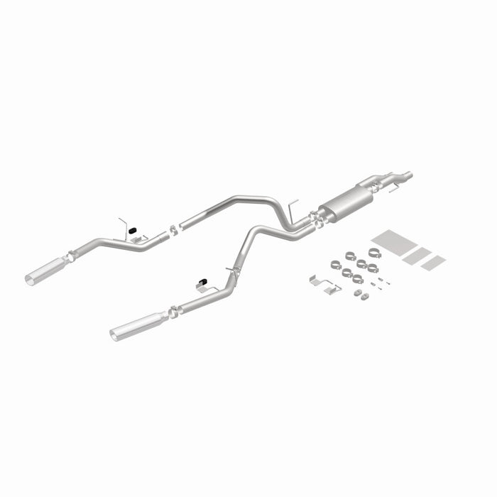 Échappement Catback MagnaFlow 11 pour Ford F-150 3,7 L/5,0 L/6,2 L SS à double sortie arrière divisée avec embouts SS de 3,5 pouces