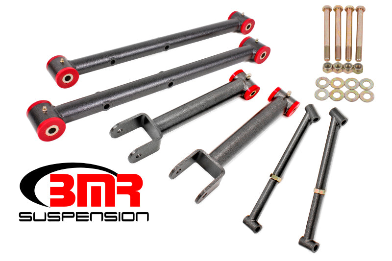 BMR 64-67 A-Body Non-Adj. Rear Suspension Kit - Black Hammertone BMR Suspension