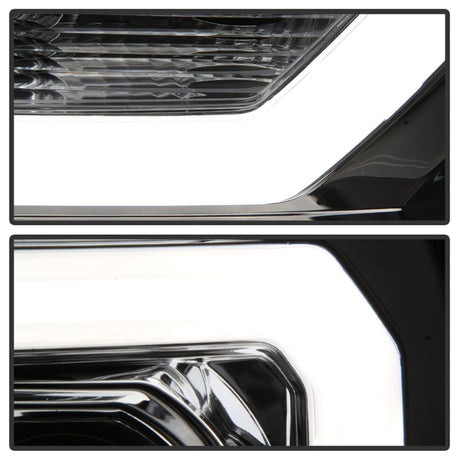 Phares de projecteur Spyder GMC Sierra 1500/2500/3500 07-13 V2 - Chrome PRO-YD-GS07V2-LBDRL-C