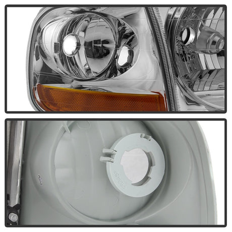 Phares de style OEM xTune 97-03 Ford F-150 4 pièces avec coin - Chrome (HD-JH-FF15097-L-SET-C)