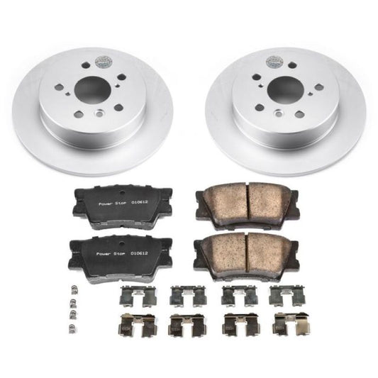 Power Stop 18-19 Toyota Camry Rear Z17 Evolution Geomet Coated Brake Kit