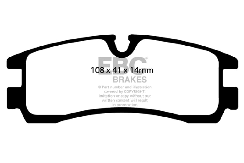 Plaquettes de frein arrière EBC 98-04 Cadillac Seville 4.6 Ultimax2