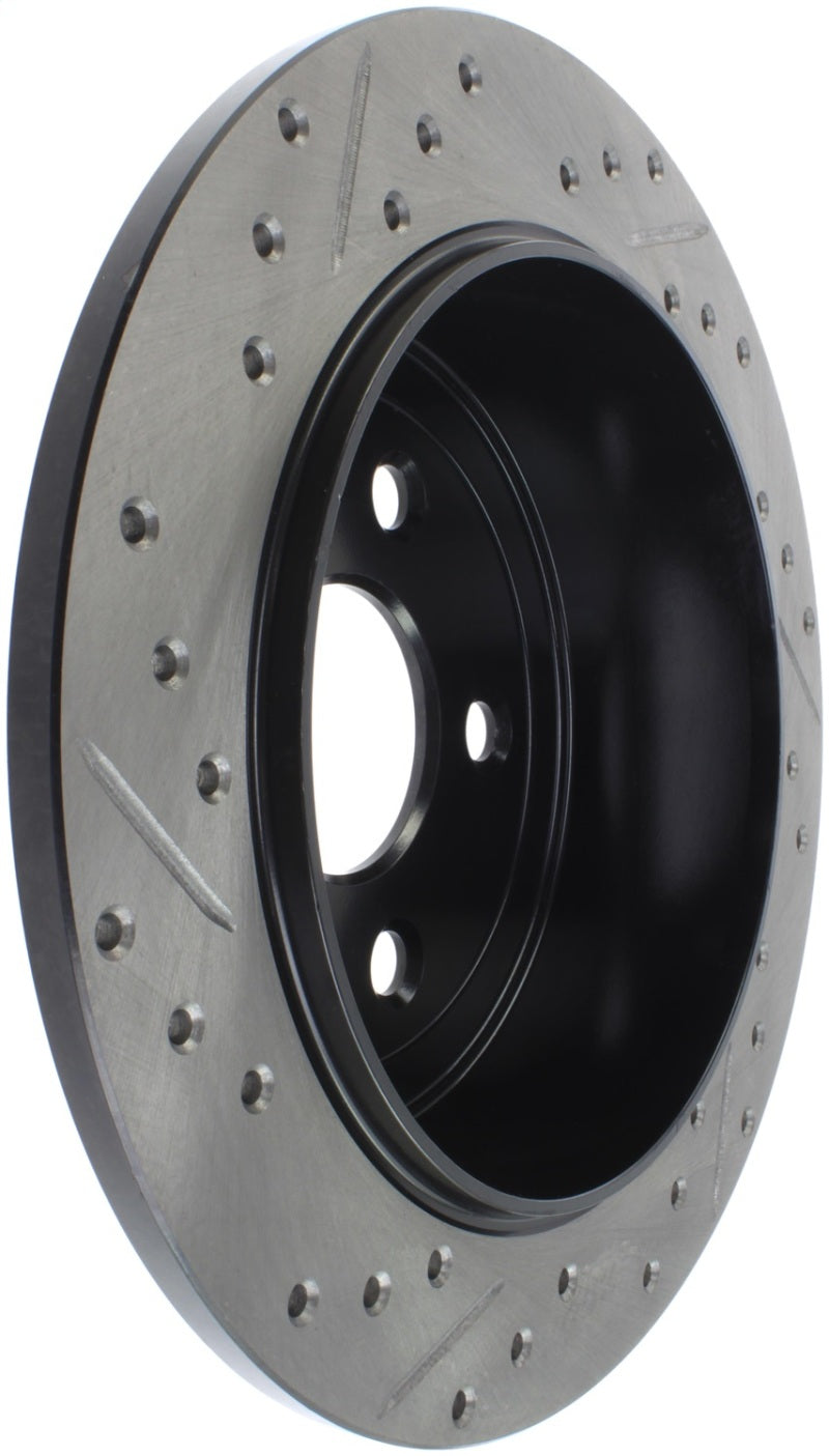 Rotor percé et fendu arrière gauche StopTech Power Slot 07-13 Jeep Wrangler