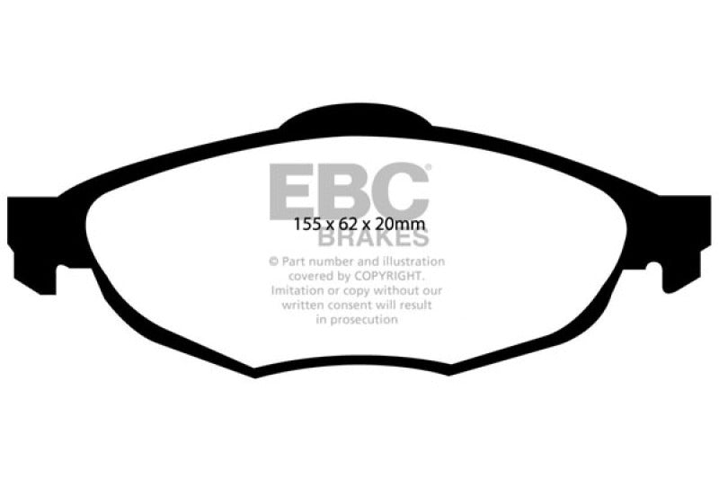 Plaquettes de frein avant EBC 01-06 Chrysler Sebring Sedan 2.4 Ultimax2