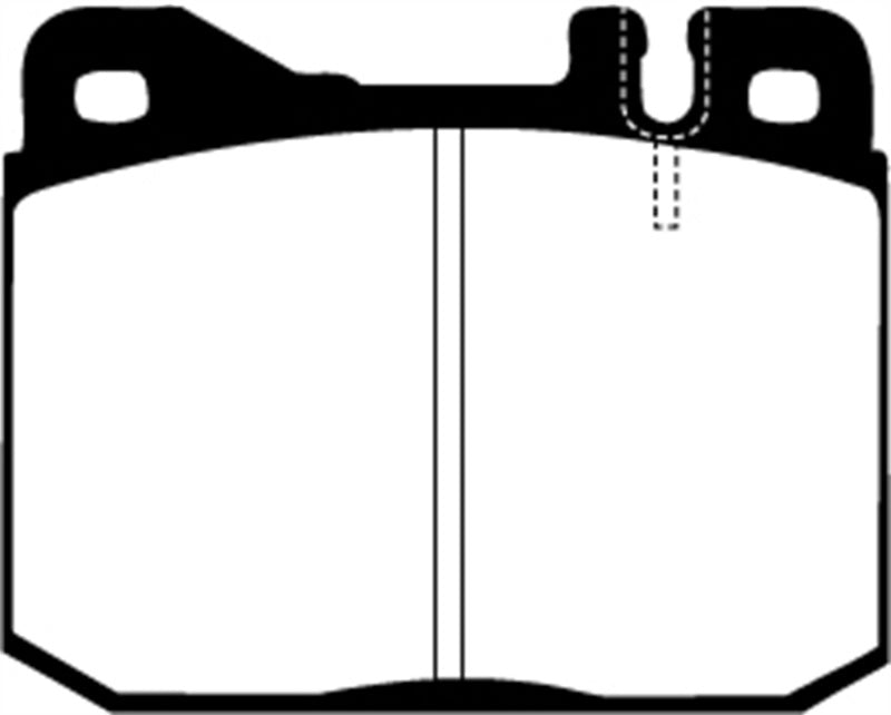 Plaquettes de frein avant EBC 76-79 Mercedes-Benz 230 Greenstuff