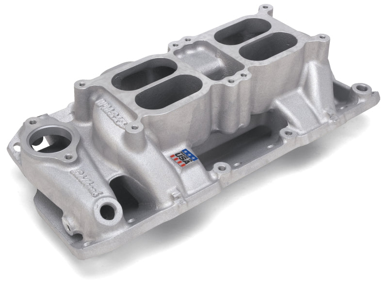 Entrefer double quadruple RPM Edelbrock Performer pour les petits blocs Chevy