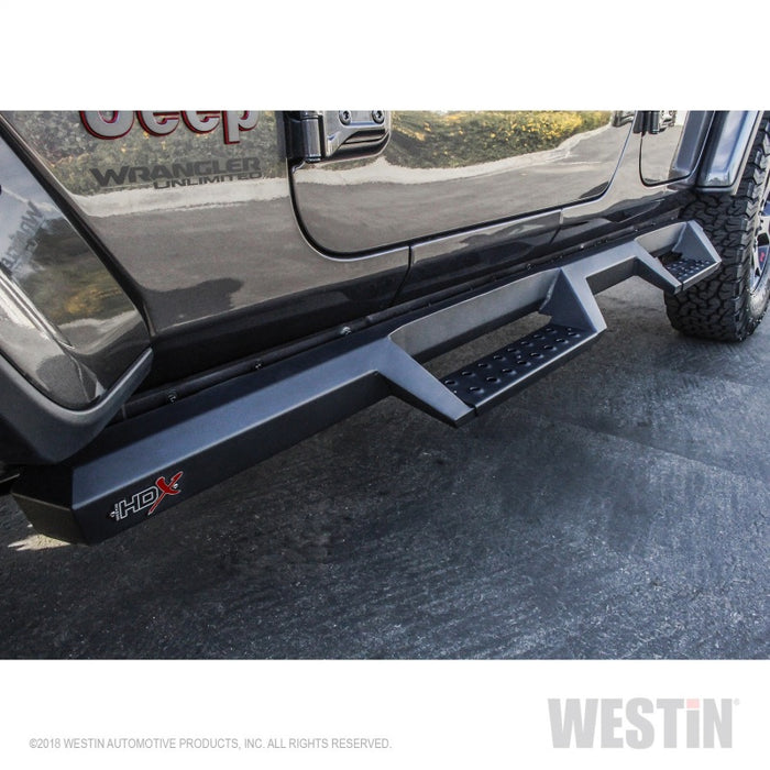 Marchepieds Westin 18-20 Jeep Wrangler JL Unlimited 4DR HDX Drop Nerf - Noir texturé