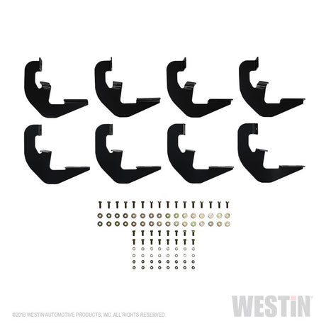 Kit de montage de marchepied Westin 2019 pour Chevrolet Silverado/Sierra 1500 Double/CC Non LD - Noir