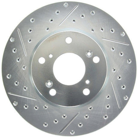 Rotor avant droit fendu et percé StopTech Select Sport 06-08 Honda Civic GX / 98-02 Accord V7