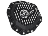 Couvercle de différentiel arrière aFe Power Pro Ser noir avec ailerons Mach 2017 Ford Diesel Trucks V8-6.7L(td) Dana M275-14