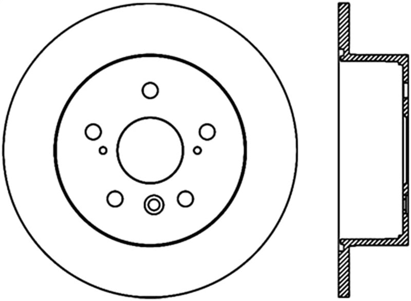 Disque de frein sport fendu StopTech Cryo - Droit