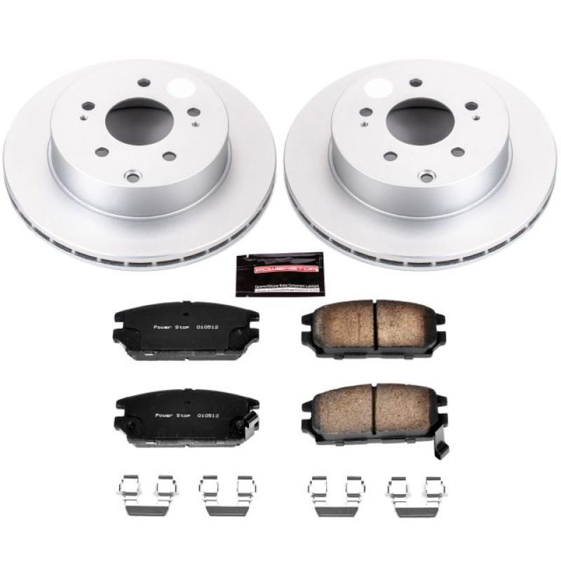 Kit de freins arrière Power Stop 06-12 Mitsubishi Eclipse Z17 Evolution Geomet avec revêtement