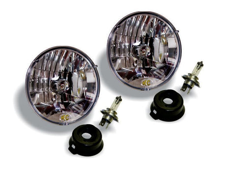 Phare halogène H4 DOT KC HiLiTES Universal/97-06 Jeep TJ 7 pouces 55/60 W Lexan (système de paire)