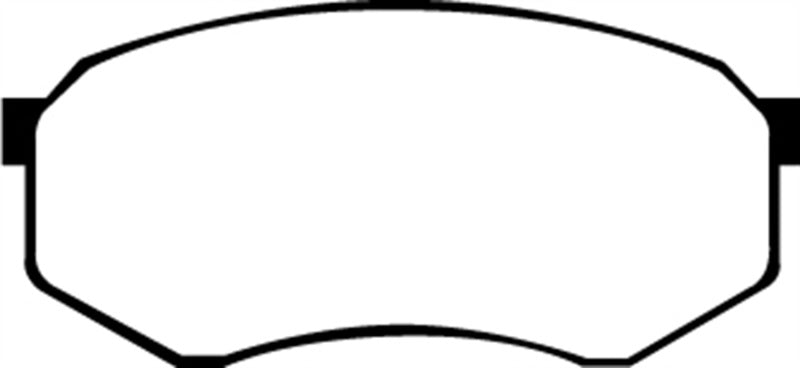 Plaquettes de frein avant EBC Greenstuff pour Toyota Pick-Up Extra Cab 92-93