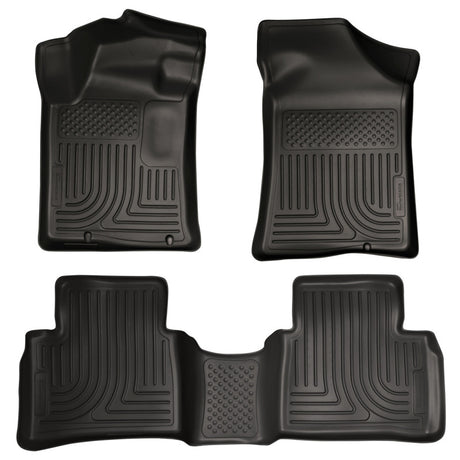 Revêtements de sol avant et 2e siège noirs Husky Liners 13 pour Nissan Altima Weatherbeater