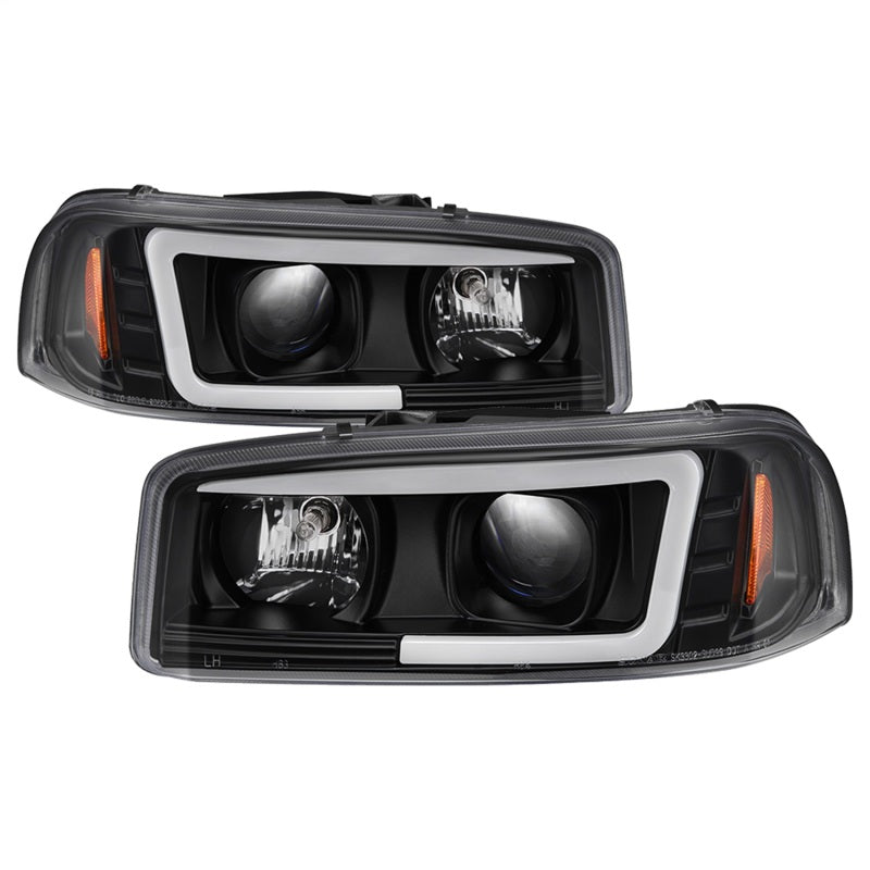 Phares de projecteur Spyder GMC Sierra 1500/2500/3500 99-06 V2 - DRL - Noir PRO-YD-CDE00V2-LB-BK