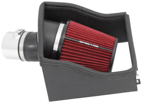 Kit d'admission d'air Spectre 12-14 Ford F150 V6-3.5LF/I - Poli avec filtre rouge