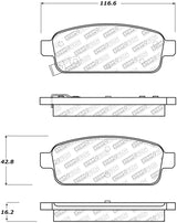 Plaquettes de frein StopTech Street Select - Arrière