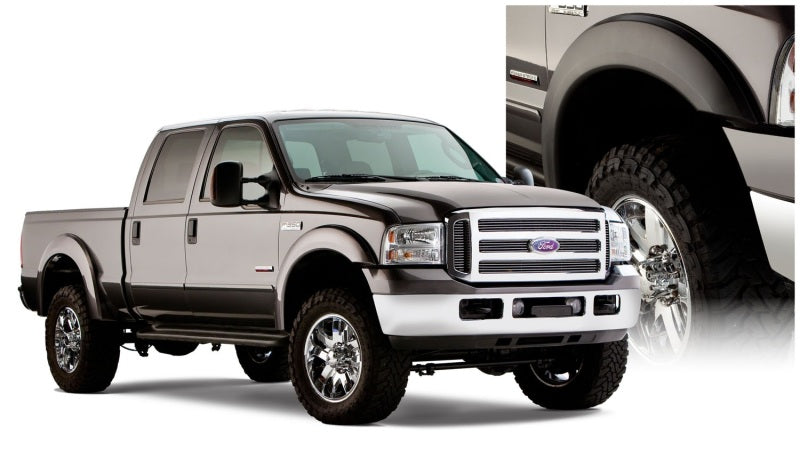 Bushwacker 99-07 Ford F-250 Super Duty Styleside Extend-A-Fender Style Flares 4 pièces - Noir