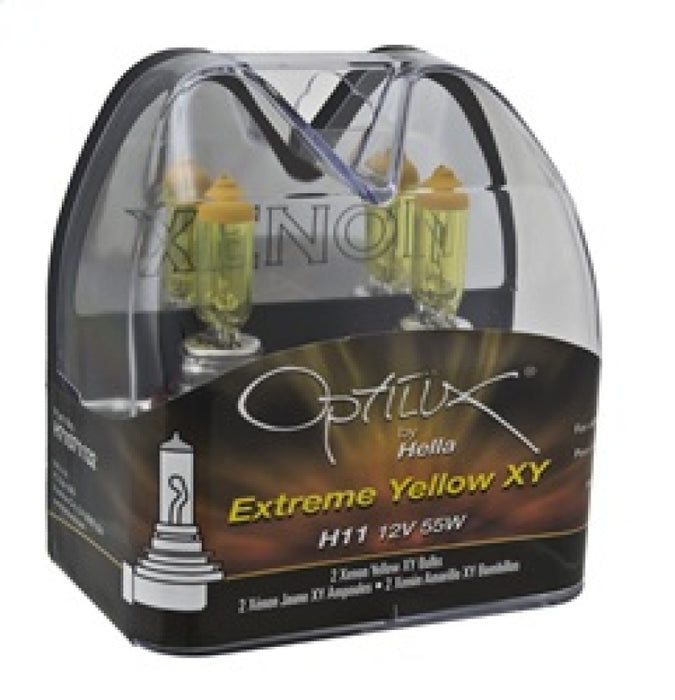 Ampoules Hella Optilux H11 55W XY Extreme Yellow (paire)