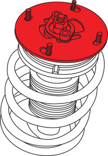 Supports de jambe de force supérieurs réglables avant SPC Performance 05-10 Ford Mustang (V6/V8)