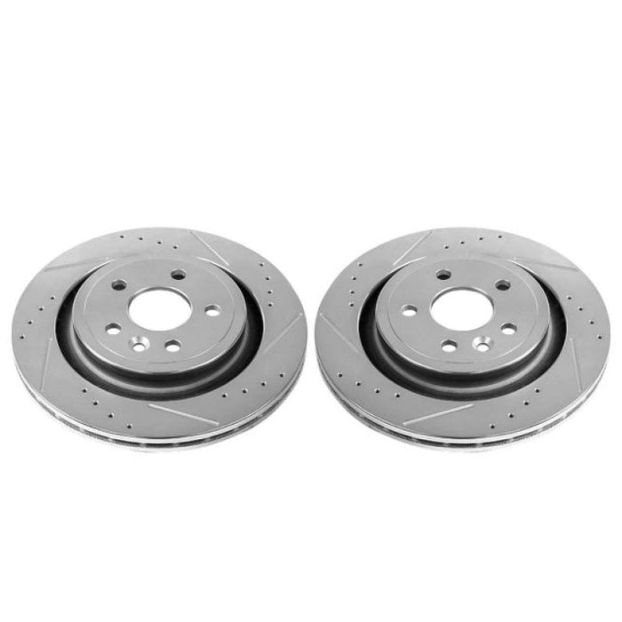 Disques de frein arrière Power Stop 11-18 Volvo S60 Evolution percés et fendus - Paire