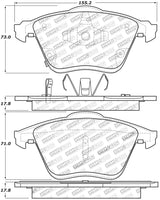 StopTech Performance 06-07 Mazda 6 Plaquettes de frein avant