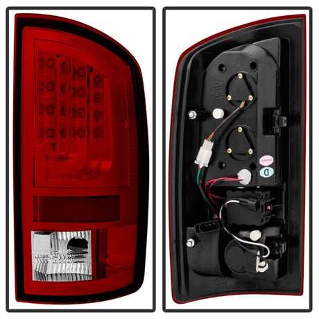 Feux arrière à LED Spyder Dodge Ram 07-08 1500 Version 2 - Rouge transparent ALT-YD-DRAM06V2-LED-RC