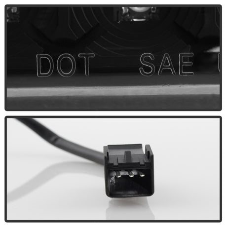 Feu de freinage à DEL xTune Chevy Silverado 07-13 / GMC Sierra 07-13 3e feu - Noir BKL-CSIL07-LED-BK