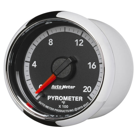 Jauge électronique Autometer Gen4 Dodge Factory Match 52,4 mm à balayage complet 0-2000 degrés F EGT/pyromètre