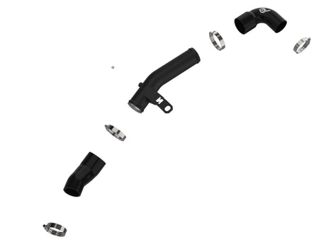 Tuyau de charge à chaud en aluminium aFe 19-22 pour Hyundai Veloster N L4 2.0L (t) BladeRunner 2-1/2 po - Noir