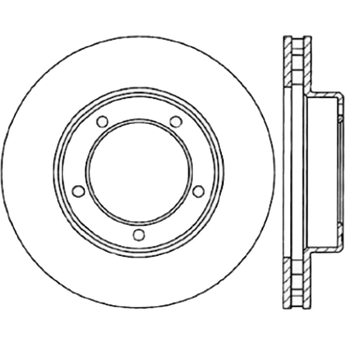 Disque de frein sport avant gauche fendu StopTech 98-07 Lexus LX / Toyota Land Cruiser Cryo