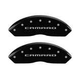 Couvre-étriers MGP 4 gravés avant et arrière Gen 5/Camaro finition noire argent ch