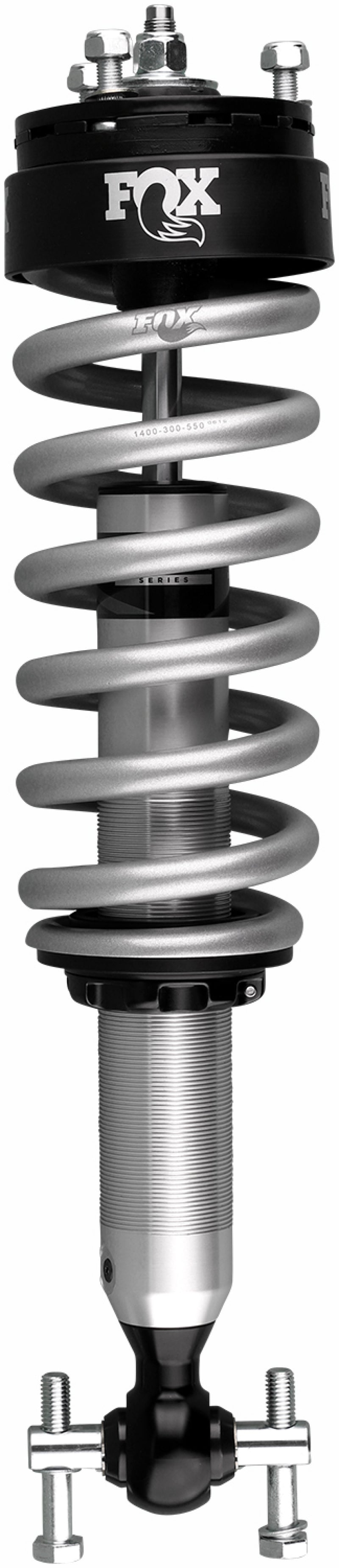 Fox 14+ Ford F-150 4WD 2.0 Performance Series 4.9in. IFP Coilover Shock / 0-2in. Lift - Black/Zinc