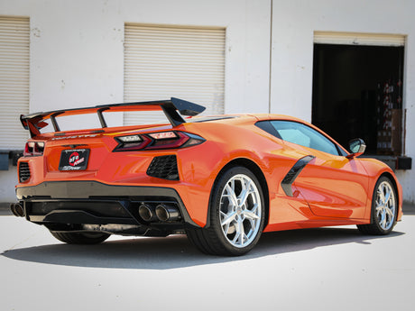 aFe MACH Force-Xp 3 po à 2-1/2 po 304SS Cat-Back 2020 Chevy Corvette (C8) 6,2 L - Embout en fibre de carbone