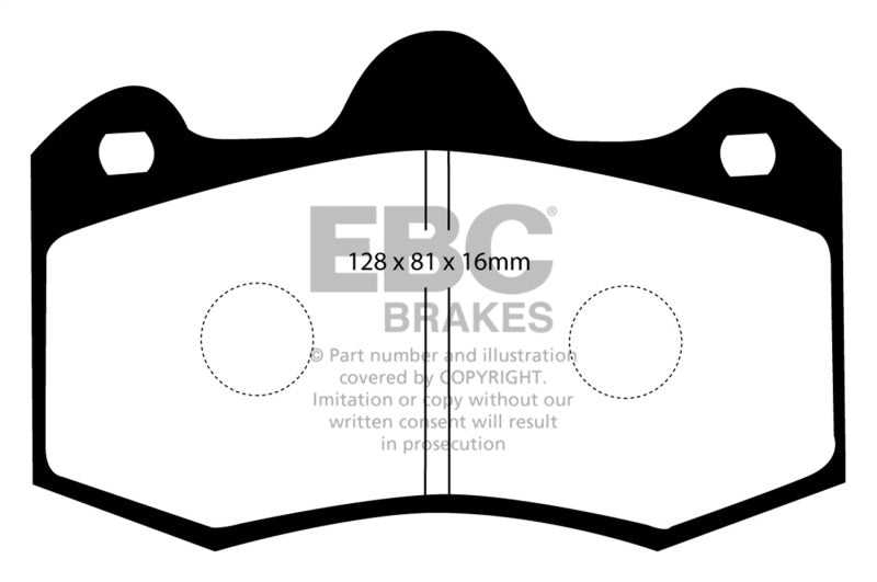 Plaquettes de frein arrière EBC 11+ McLaren MP4-12C 3.8 Twin Turbo Bluestuff