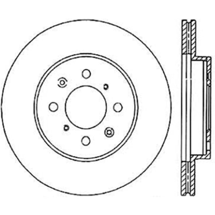 Stoptech Acura et Honda Civic/Del Sol Rotor CRYO-STOP avant