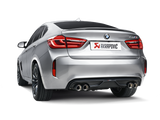Arrière de catalyseur Akrapovic Evolution Line 15-17 BMW X5M (F85) (titane) avec embouts en carbone