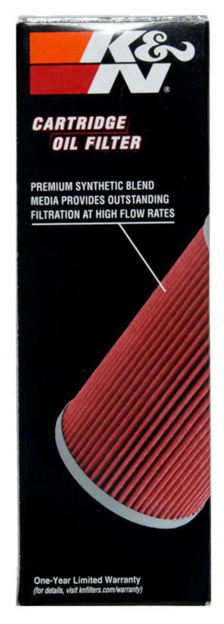 Filtre à huile K&amp;N 1,625 po de diamètre extérieur x 5,05 po de hauteur
