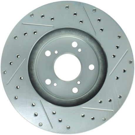 Rotor avant droit fendu et percé StopTech Select Sport 99-08 Acura TL (étrier STD) / 01-03 CL