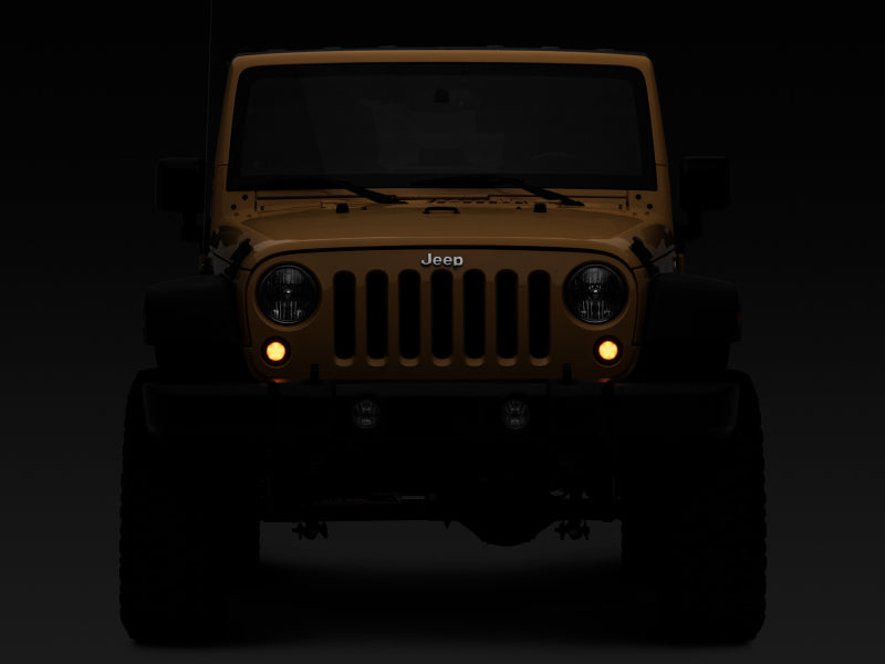 Clignotants à LED Raxiom 07-18 Jeep Wrangler JK Axial Series avec halo (fumé)