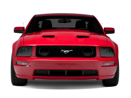 Phare projecteur Halo CCFL Raxiom 05-09 Ford Mustang GT V6 Axial Series - Boîtier noir (lentille Smkd)