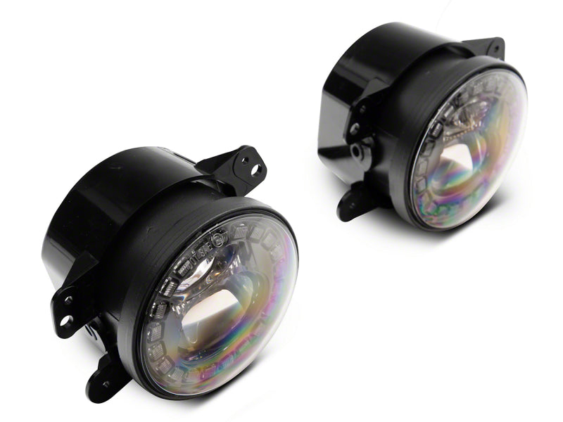 Feux antibrouillard à LED Nighthawk de la série Axial pour Jeep Wrangler JK 07-18 18-23 Jeep Wrangler JL