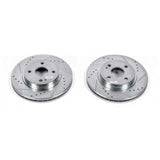 Disques de frein avant Power Stop 11-14 Mazda 2 Evolution percés et fendus - Paire