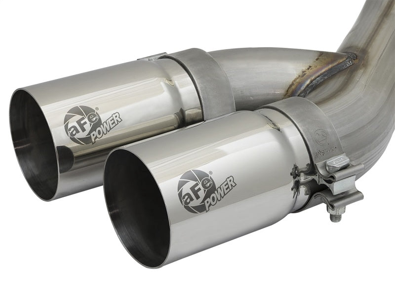 Échappement arrière de catalyseur aFe POWER Rebel Series 3,5 pouces 409 SS avec embouts polarisés 14-17 RAM 2500/3500 V8-6,4 L Hemi