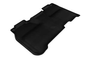 3D MAXpider 2014-2019 Chevrolet Silverado Crew Cab Kagu 2nd Row Floormats - Black 3D MAXpider