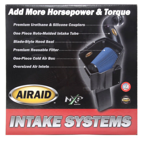Système d'admission Airaid 11-14 Dodge Charger/Challenger MXP avec tube (sec/noir)