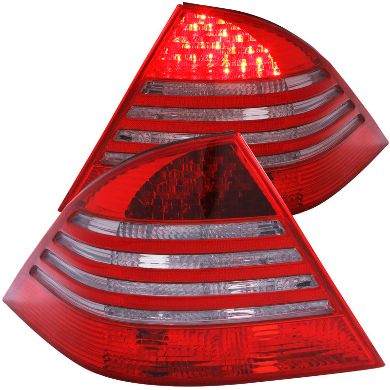 Feux arrière à LED ANZO 2000-2005 Mercedes Benz Classe S W220 Rouge/Fumée